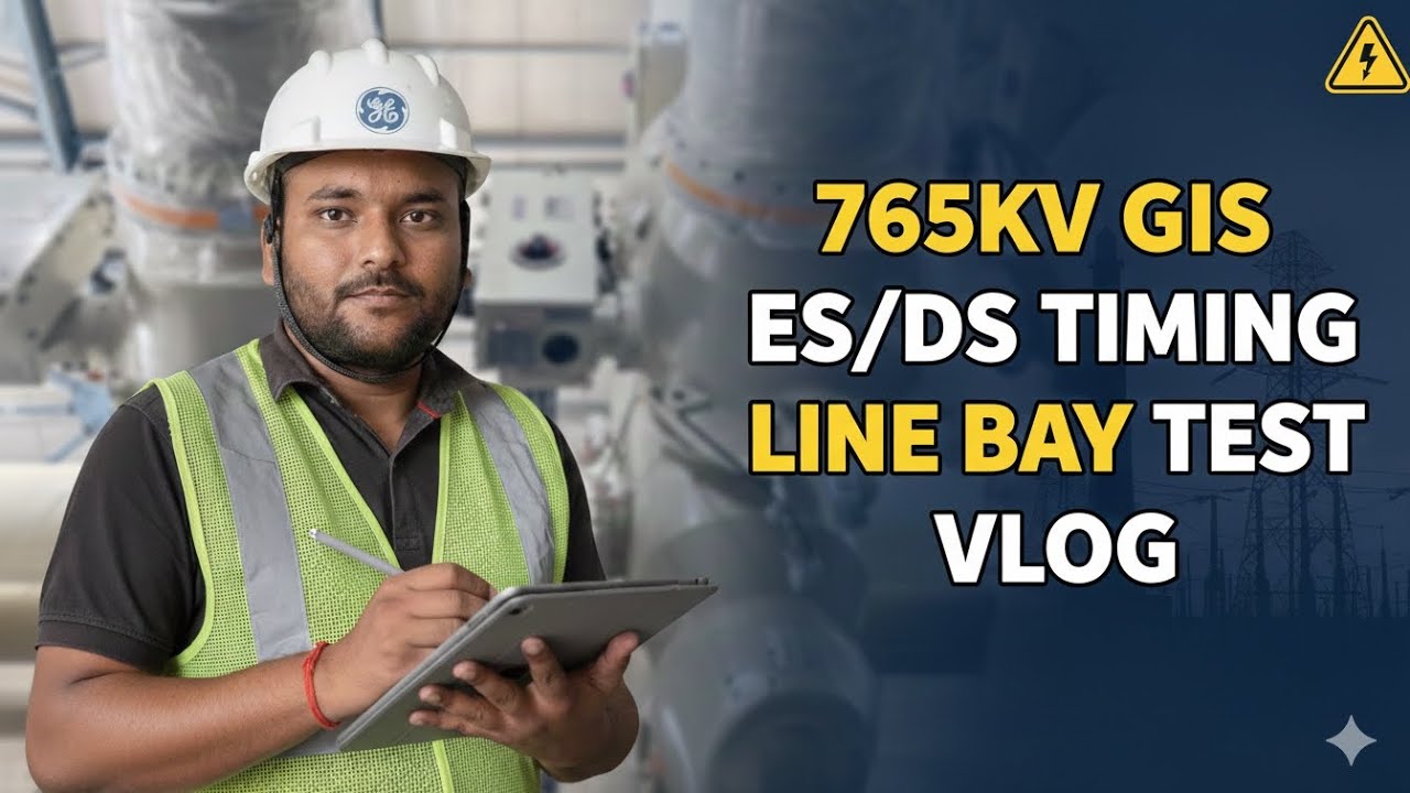 765kV GIS Substation | ES/DS Timing Test on Line Panel | Day 12 Vlog