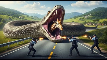 Heroic Rescue Team Saves Innocent Mother Giraffe from Giant Python Attack 🐍