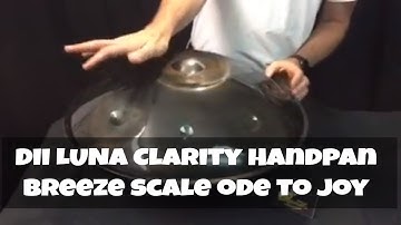 Dii LUNA Clarity Handpan, Breeze Scale (Db) Ab Bb Db Eb F Gb Ab Ode to Joy