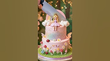 Thumbnail of Fairy Rainbow Cake?! 🧚‍♀️🌈 Which Magic Piece Would YOU Eat First? #cake #pastelcake  #cakedesign
