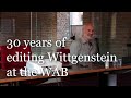 Alois Pichler | 30 years of editing Wittgenstein at the WAB: Developments and future perspectives