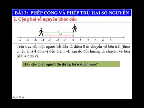 Toán 6 - Tuần 11 - Phép cộng trừ hai số nguyên
