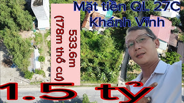 Trung tâm thị trấn Khánh Vĩnh, mặt tiền Quốc Lộ 27C