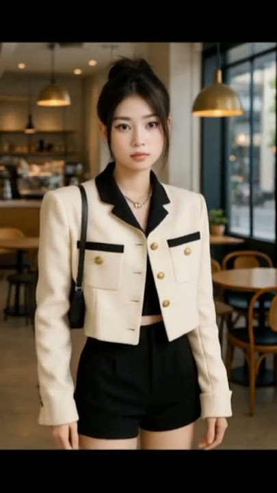 blazer crop Korean Style #fashion #atasanwanita #korea #koreanfashion #koreanstyle #blazer #blazers