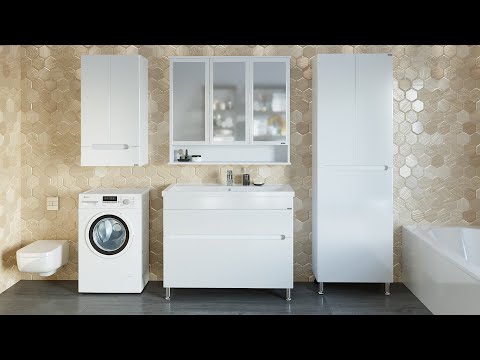 Комплект мебели для ванной комнаты Лондон 100