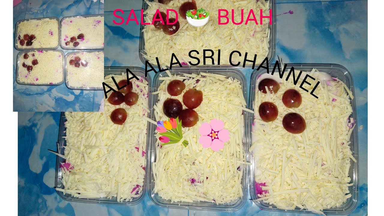 SALAD🥗 BUAH DENGAN BUAH SEADANYA‼️KEJU NYA TUMPAH TUMPAH