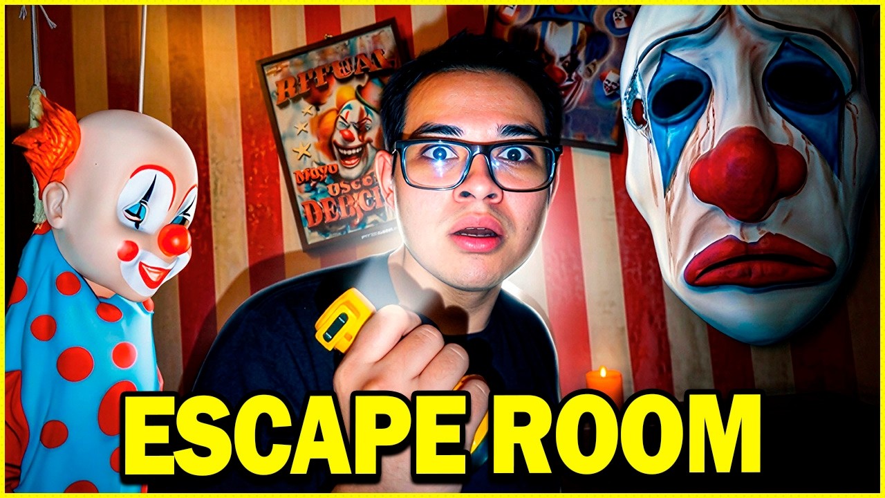 😱 SACHA ATRAPADO EN ESCAPE ROOM 🤡 SALE CORRIENDO DEL MIEDO