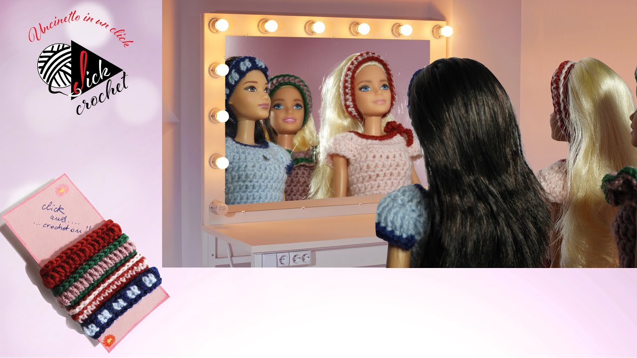 TUTORIAL UNCINETTO BARBIE ACCESSORI FASCETTE PER CAPELLI PARTE PRIMA