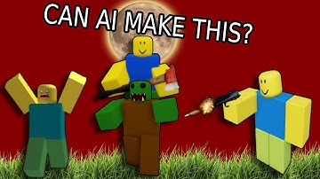 Can AI Make A ZOMBIE APOCALYPSE GAME in ROBLOX?
