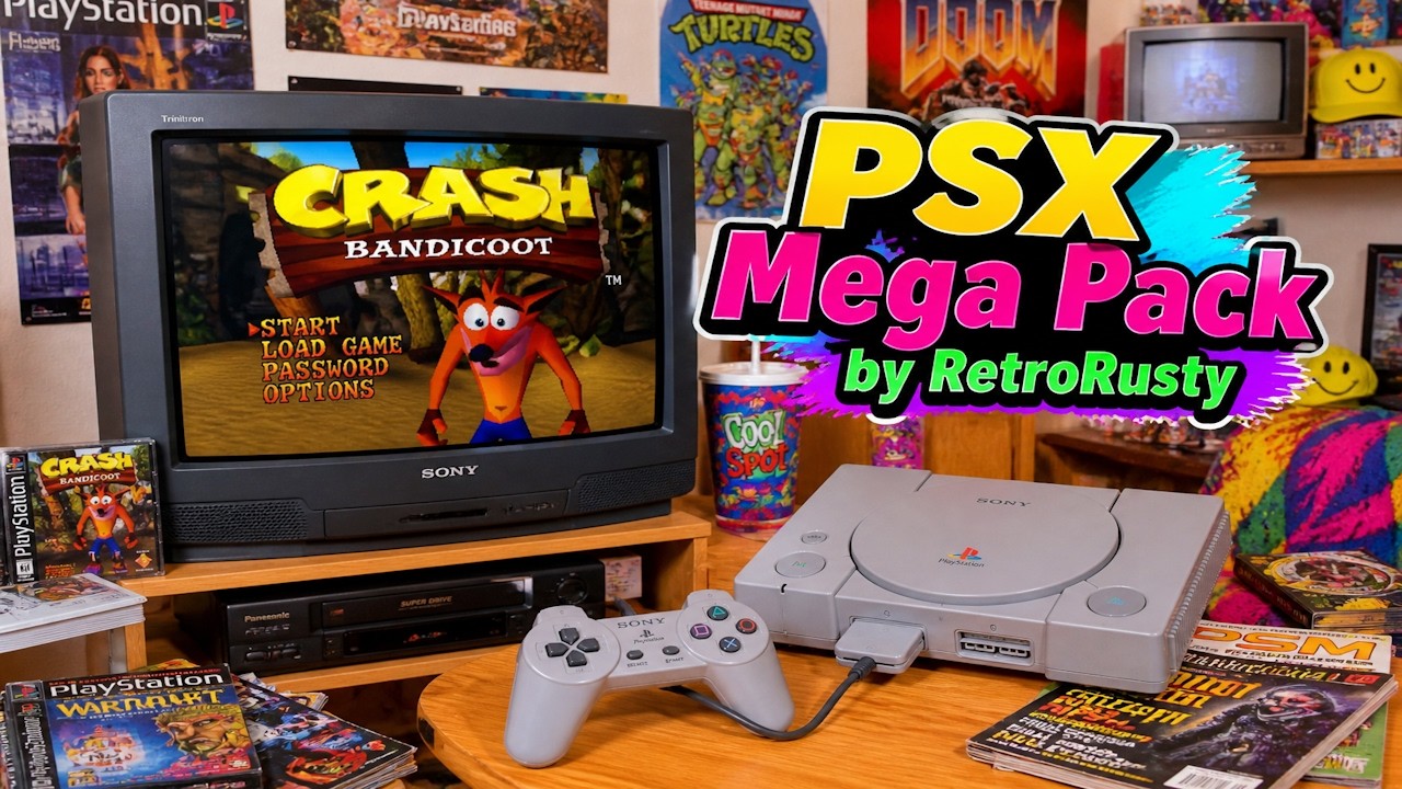 Sony PSX (PS1) MEGA Pack 2026 (1424 Games + Artwork + m3u files