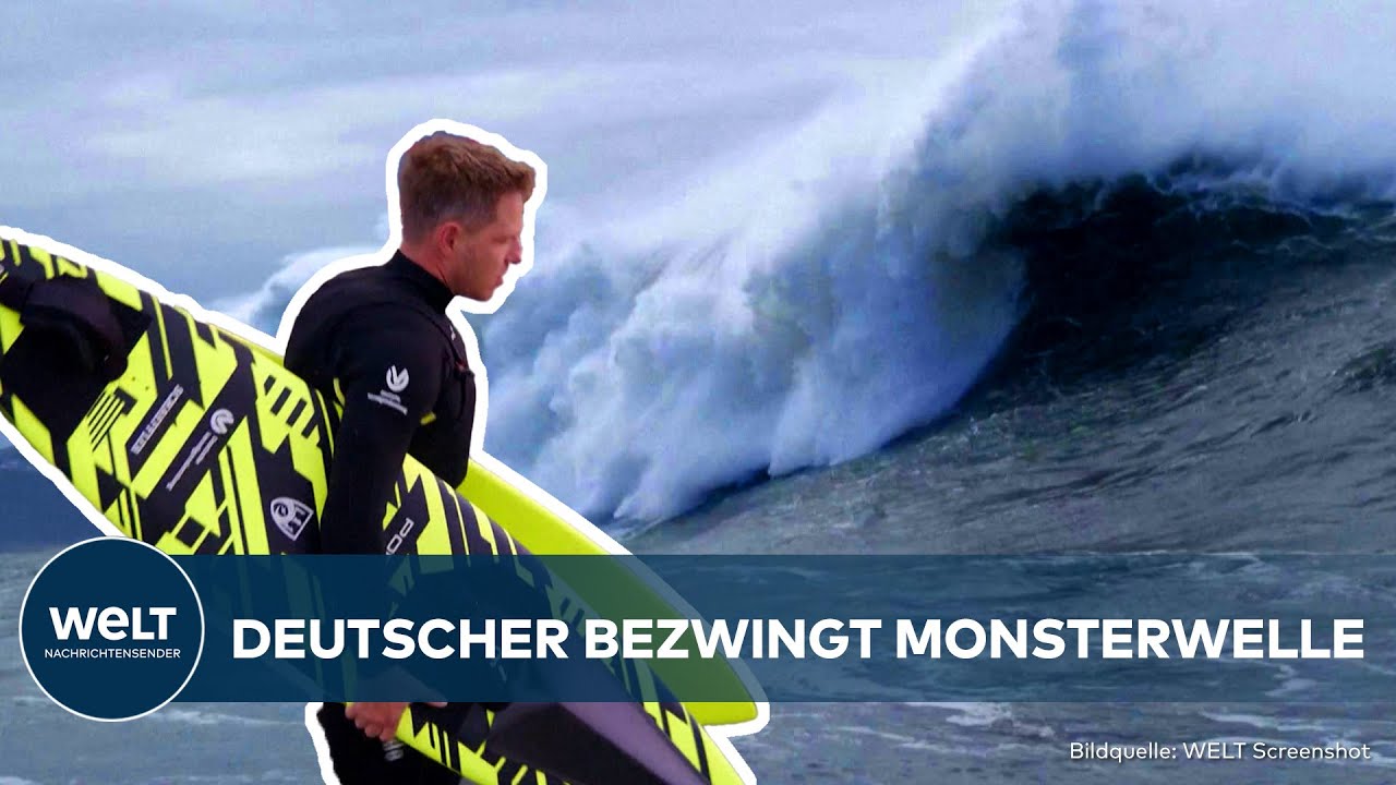 Deutscher Surfer reitet größte Welle der Welt