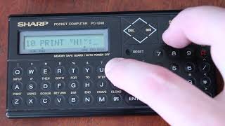 Pocket computer Sharp PC 1248