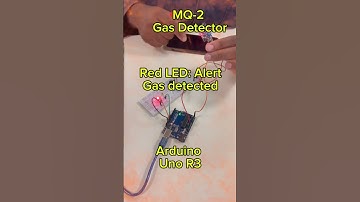 MQ-2 Gas Detector in Arduino  UNO R3 ​#shorts #arduino #gas #gasdetector #safety #highlights