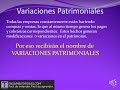 Variaciones Patrimoniales (1/ 2)  Introducción teórica con ejemplos - PERMUTATIVAS Y MODIFICATIVAS