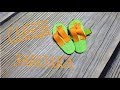 Заколка.Пляжные Сланцы/DIY Hairpin.Beach flip-flops