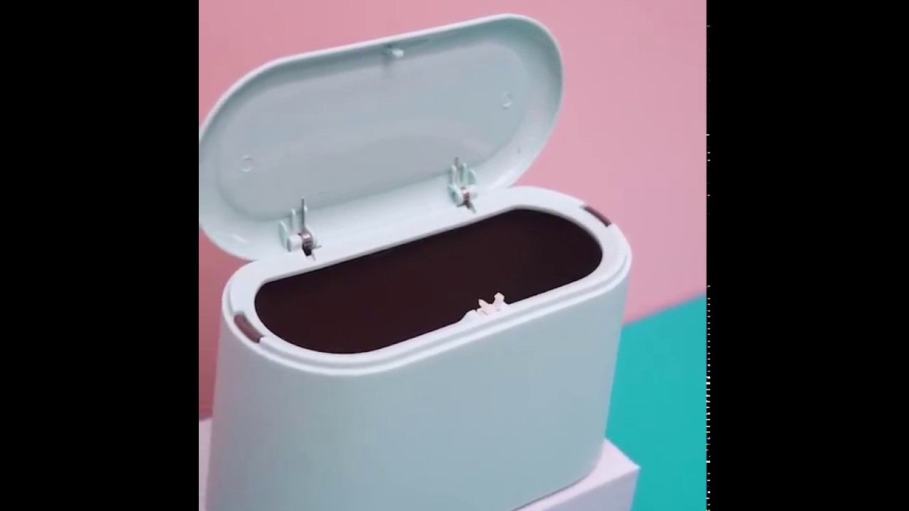 Mini Trash Can with Lid