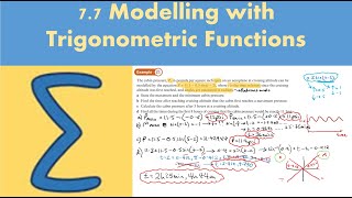 7.7 Modelling with Trigonometric Functions (PURE 2 - Chapter 7: Trigonometry and modelling)