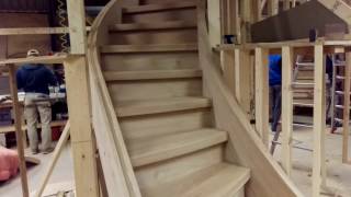 Artjoiner oak curved grand  stair First floor.