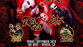 TWIZTID/BLAZE/ABK - PSYCHOPATHIC RYDAS MEDLEY - CERTIFIED PSYCHOS TOUR - DENVER, CO. 9-30-22