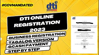 HOW TO REGISTER BUSINESS NAME IN DTI ONLINE 2023 | PAANO MAGREGISTER NG BUSINESS NAME SA DTI ONLINE.