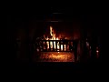 Realtime Wood Burning Fire in Dark and Cozy Fireplace