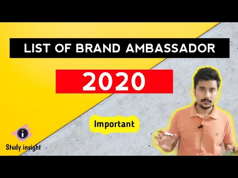 Important Brand Ambassador list 2020  Study insight