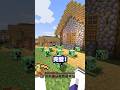 村人さんにクリーパートラップでイタズラしたら #マイクラ #マインクラフト #minecraft #shorts