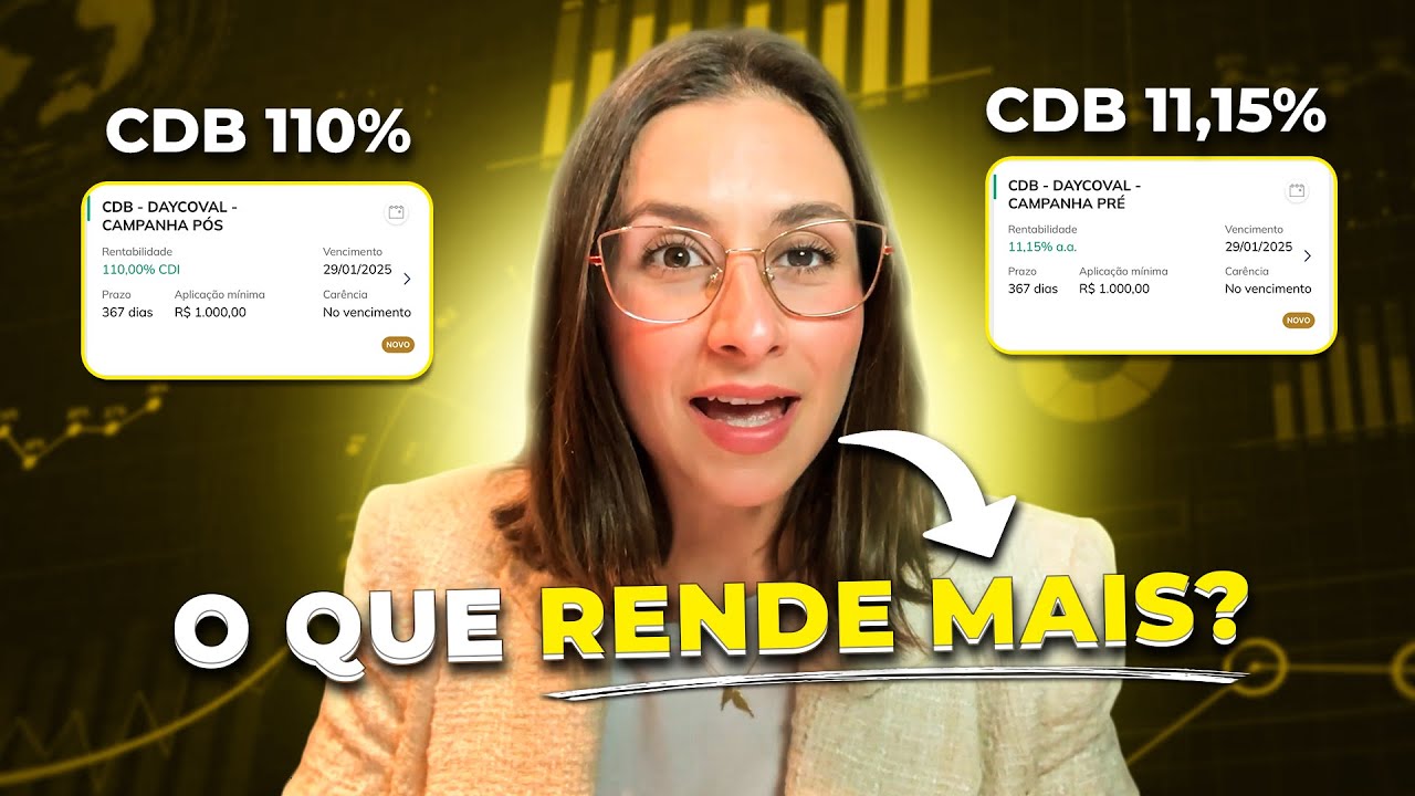 CDB 110% do CDI ou CDB Pré 11,15%: o que rende mais? Aprenda a comparar ...