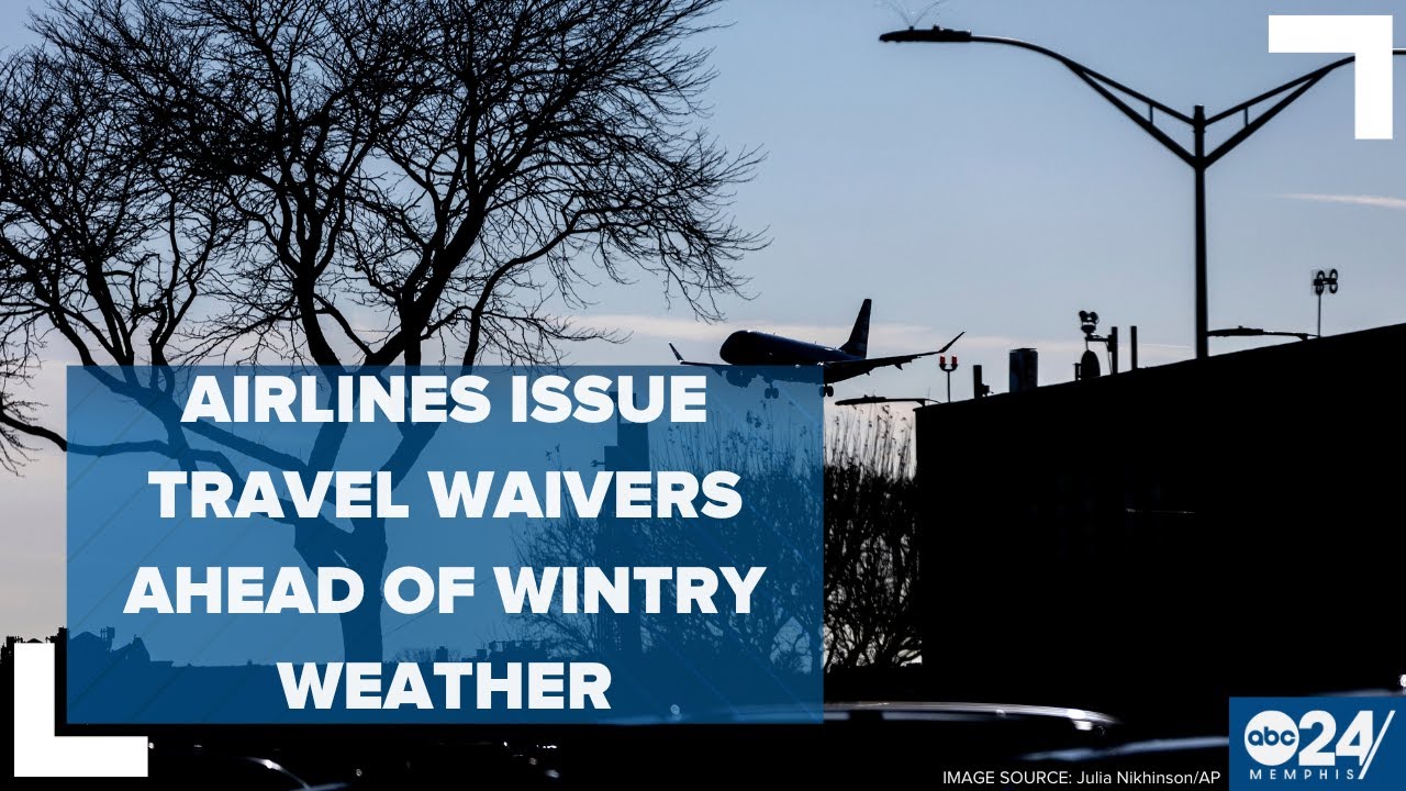 Airlines issue travel waivers ahead of wintry weather