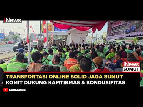 SOLID! North Sumatra Online Transport Drivers Support Public Security and Foster a Conducive Envi...
