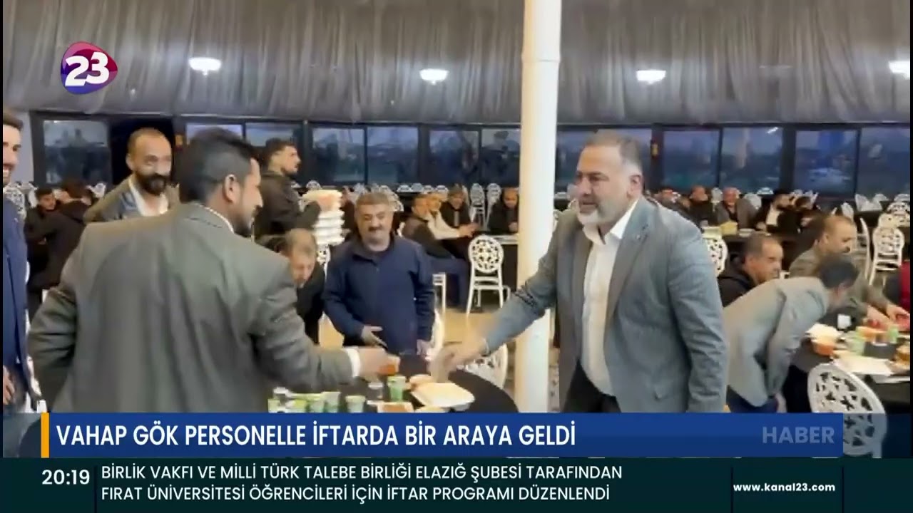 VAHAP GÖK PERSONELLE İFTARDA BİR ARAYA GELDİ
