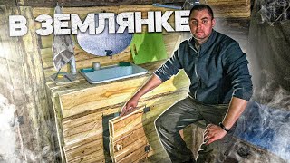 Землянка У Реки | Делаю Дверцу Под Мойкой | Укрепляю Крышу | Пирог В Печке | Последний Лёд..