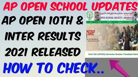AP Open 10th & Inter Results 2021 Released//How to Check AP Open 10th & Inter Results in Telugu