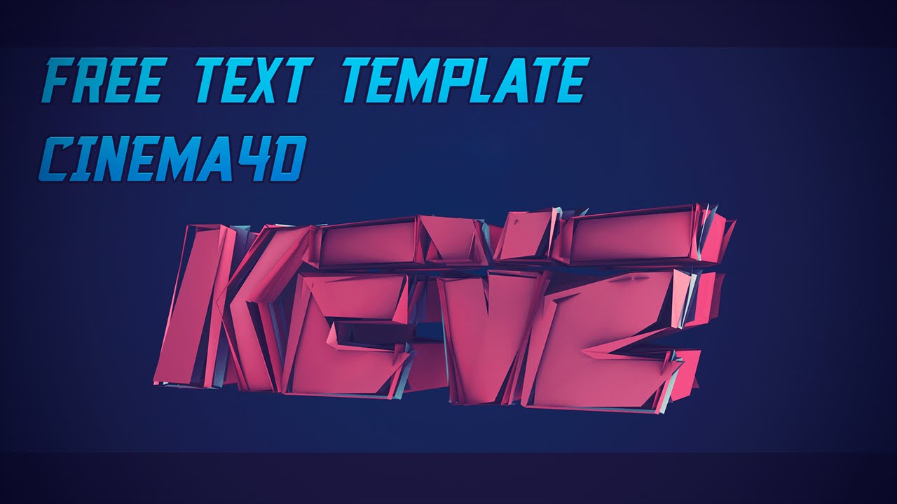 Free Text Template Cinema 4d 4 Youtube