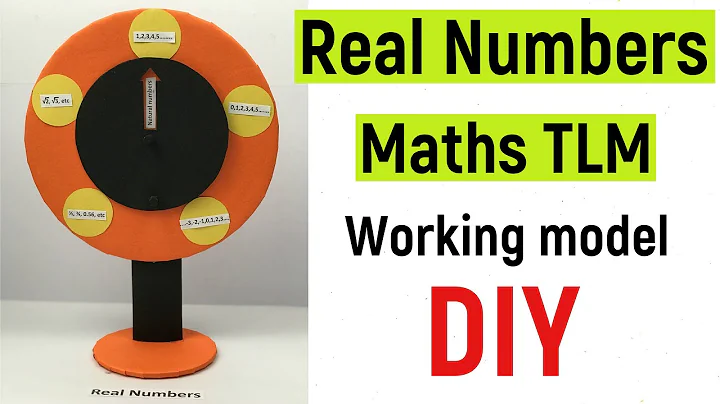 real numbers maths tlm working project model for exhibition - maths tlm model - Class 9/10 - DIY