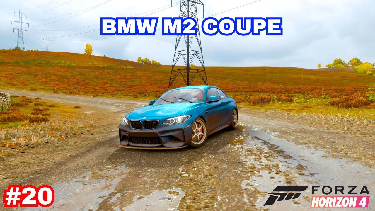 FORZA HORIZON 4 #20(CORRIDA DE RALLY BMW M2 COUPE ACELERANDO NO MAXIMO QUASE DEU RUIM PT-BR)GAMEPLAY