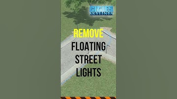 Remove Floating Sreet Light Poles