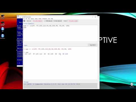 Calculating Descriptive Statistics using R