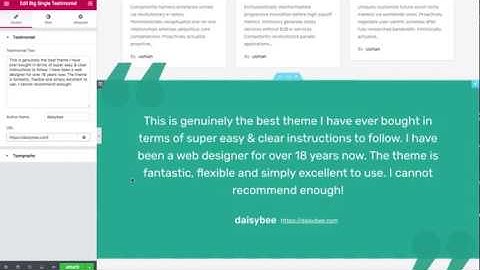 Adding Modern Big Testimonial Widget Using Elementor - RealHomes WordPress Real Estate Theme