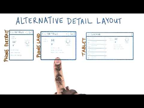 Alternate Detail Layout - Developing Android Apps