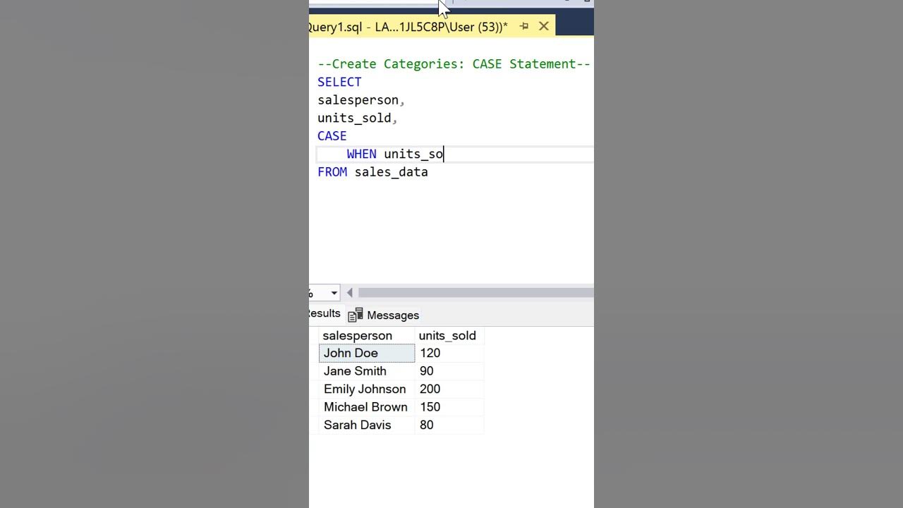 CASE: Categorizing Data Like a Pro in SQL