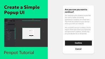 Basic Popup UI Design in Penpot | A Figma Alternative | Beginner Tutorial