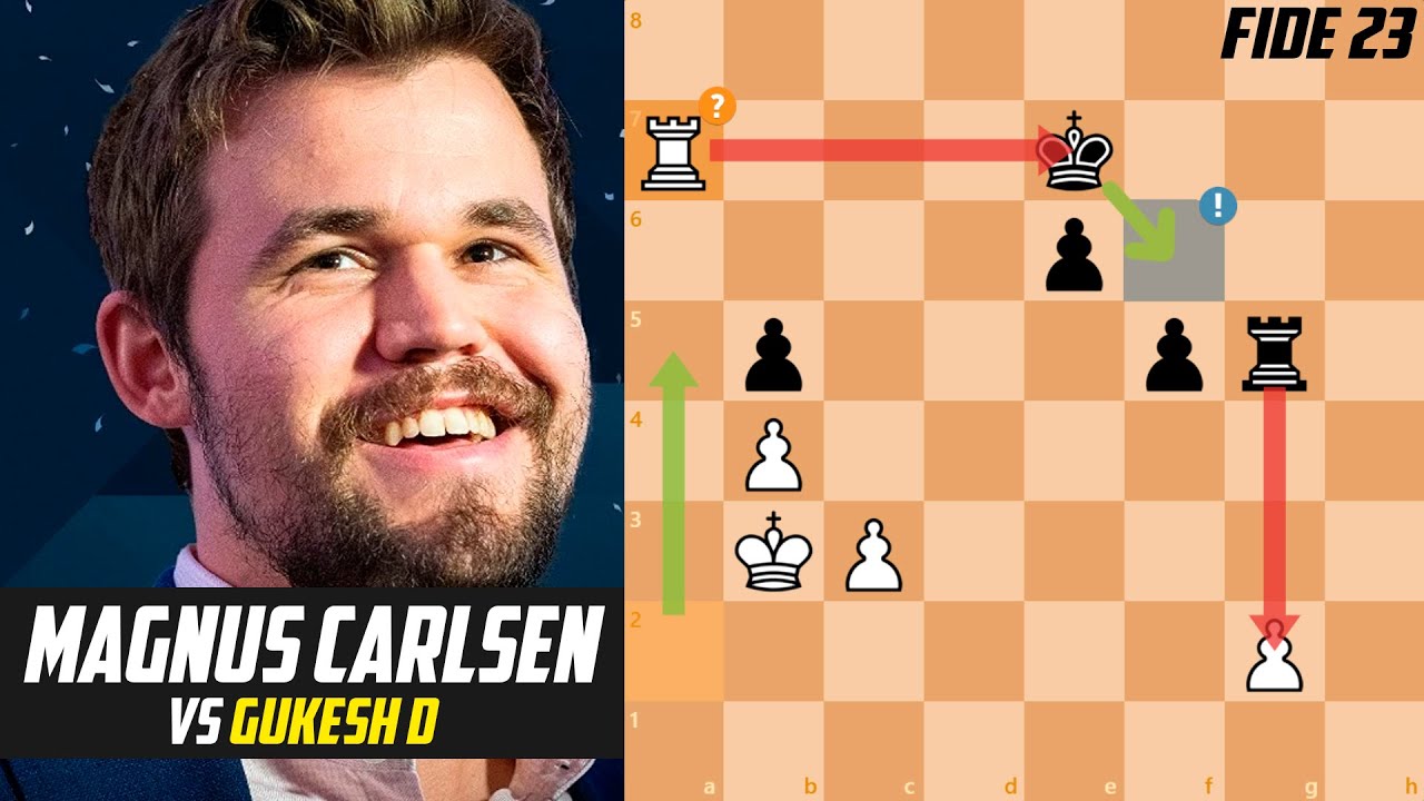 Gukesh takes on Magnus Carlsen's endgame challenge