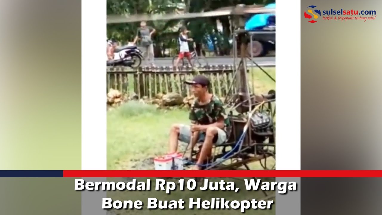Bermodal Rp10 Juta, Warga Bone Buat Helikopter