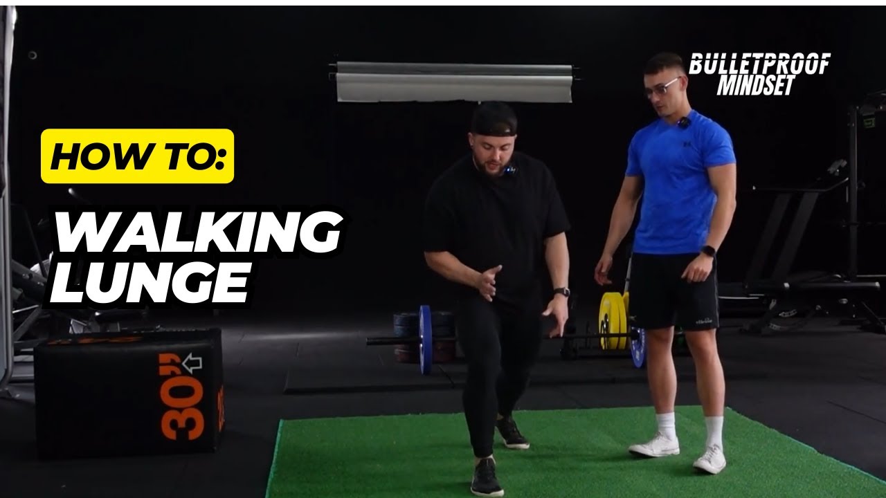 How To: Bodyweight Walking Lunge - YouTube