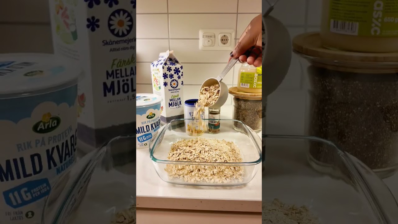 Banana Bread Overnight Oats 🍌🥣 | Protein Breakfast #OvernightOats #BananaBreadOat #ProteinBreakfast