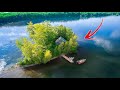 I Rented a MICRO Island With a TINY Log Cabin (INSANE Fishing Getaway!)