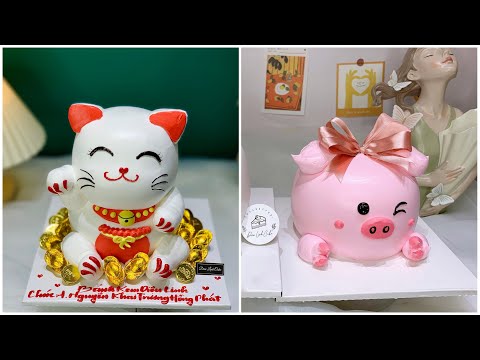 Video Bánh kem với tạo hình Mèo may mắn - Cake with Lucky... - youtube