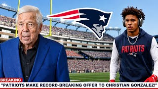 Robert Kraft Makes Historic Contract Offer to Christian Gonzalez — The Full Story