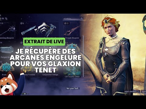 Je récupère des arcanes engelure pour vos glaxion Tenet #warframe